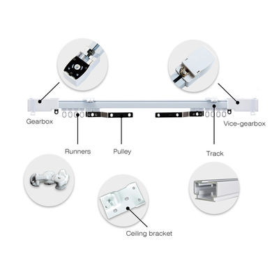 Systeem van het het gordijnspoor van aluminiumtuya WIFI het elektrische voor slim huis