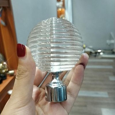 Fabrieks de direct in het groot 16/19mm 28mm toebehoren van de het gordijnstaaf van het metaalkristal