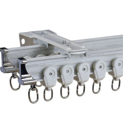 Dubbel Stil het Gordijnspoor Bendable van het Aluminiumstaal voor Erker