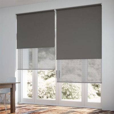 Handoem van het Bureauvensters van Stoffen Moderne Grey Roller Blinds For Indoor ODM