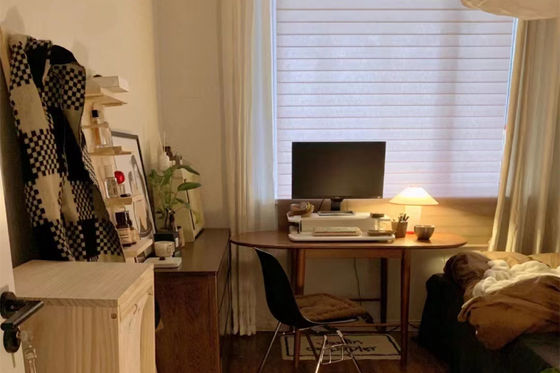 Twee van de de Gordijnen Transparante Elegante Lagen Stijl van La van Garenshangri voor slaapkamer