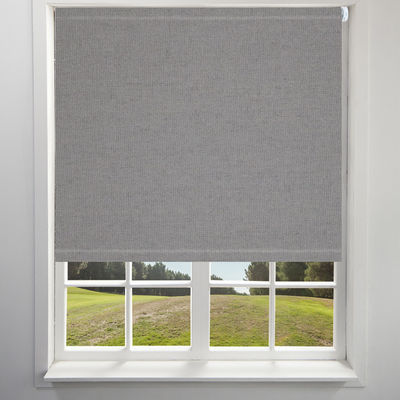 100% Grey Polyester Fabric Roller Blinds voor Woonkamer85% Open Tarief