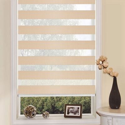 Dubbel de Techniekzonnescherm en Zonnescherm van Laag Gestreept Zacht Gauze Blackout Curtains Office Bathroom