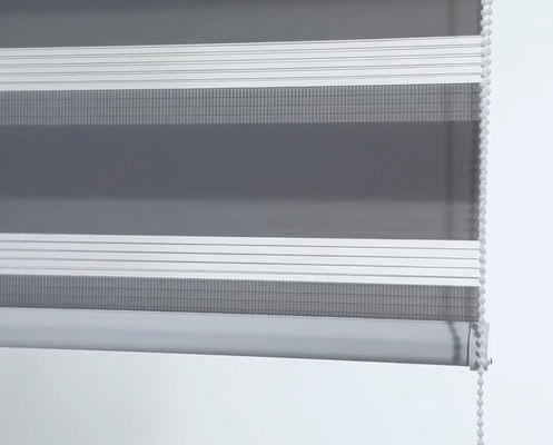 Hand Semi Blind Gestreept de Polyestermateriaal van Stoffenzonneblinden voor Bureau