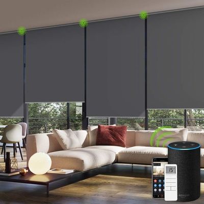 automatische Gemotoriseerde Gordijnzonneblinden, de rolschaduwen van het elektriciteitspannezonnescherm
