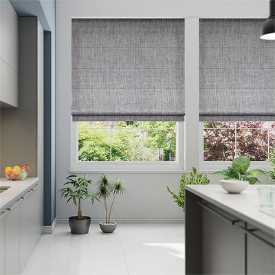 Het decoratieve Rolvenster verblindt Transparante Dubbele Lagenstof voor Huis