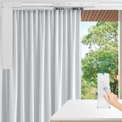 In het groot van het Plafondtuya Wifi van het Fabrieksaluminium Op zwaar werk berekend van het de Motor Automatisch Slim Elektrisch Gordijn het Spoorsysteem