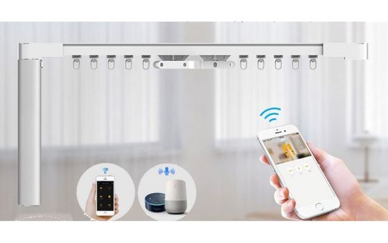 In het groot van het Plafondtuya Wifi van het Fabrieksaluminium Op zwaar werk berekend van het de Motor Automatisch Slim Elektrisch Gordijn het Spoorsysteem