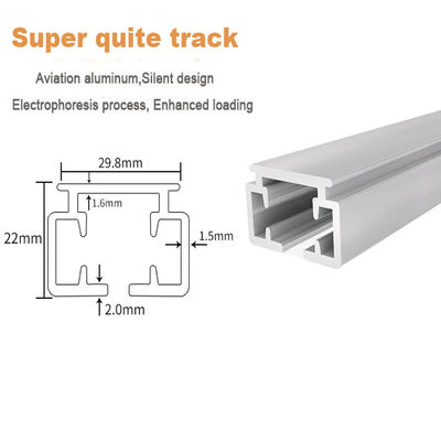 Flexibel het gordijnspoor van de aluminiumgolf geschikt voor de in het groot projecten van het het ziekenhuisproject
