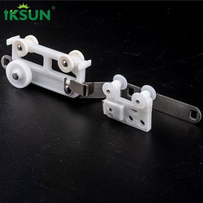 De magnetische Strakke van het het Gordijnspoor van het Sluitingsmetaal Plastic Overlappende van het de Katrolsysteem Hoofddrager