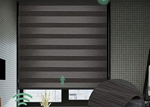 Het Gelamineerde Type van Grey Motorized Vouwgordijnen pvc voor Woonkamer