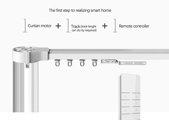 Systeem van het het gordijnspoor van aluminiumtuya WIFI het elektrische voor slim huis