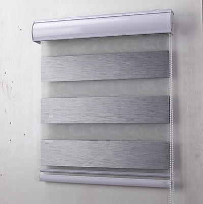 Gemotoriseerd Polyester Gestreept Blind Gordijn Waterdicht voor Huisbureau