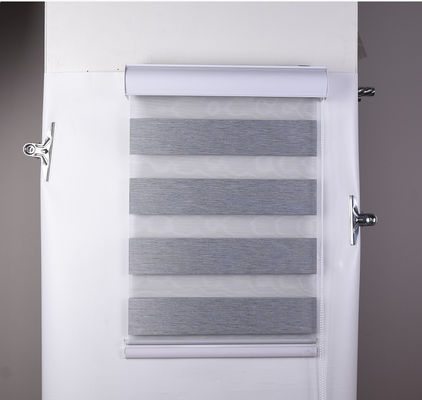 Gemotoriseerd Polyester Gestreept Blind Gordijn Waterdicht voor Huisbureau