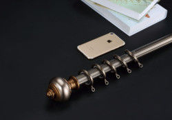 Elegant Op zwaar werk berekend Lang Gordijn Rod Brackets With Round Finials
