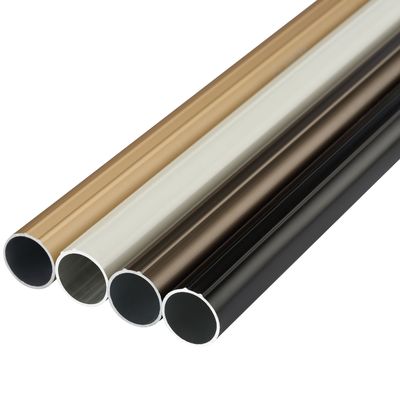 De muur zet 28mm het Dubbele Gordijn Rod Holder Image Curtain van de Aluminiumpijp op