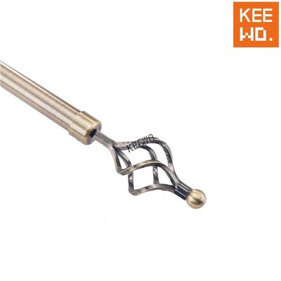 28mm het Verlengbare Venster van Rod Silver Color For Home van de Gordijnpijp
