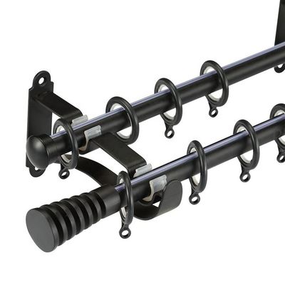 Enige Dubbele Gordijnpijp Rod Steel Material Modern Style voor Huis