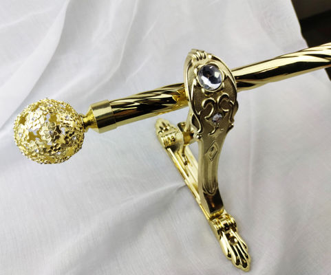 Gouden van de Stavenfinials van het Balglb Gordijn de Luxestijl voor Restaurantshotels