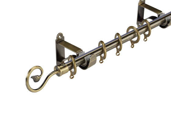 Rod Aluminum Bar Ceiling Mount-de Steun van Gordijnrod double bracket wall curtain