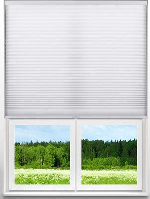 Licht Filtrerend Grey Honingraat verduisteringsgordijnen, Moderne Geribde Cellulaire Schaduwen