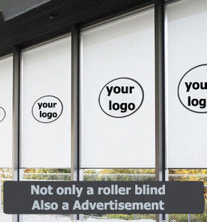 Gordijn van de polyester het Materiële Rol Blind voor het Embleem van de Reclamedruk
