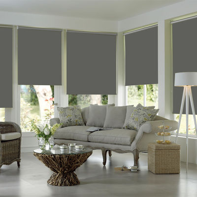 Van het het Bureauvenster van de elektriciteitspanne het Waterdichte Stof Gordijn Gray Color For Indoor Decoration