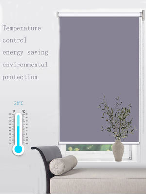Van het het Bureauvenster van de elektriciteitspanne het Waterdichte Stof Gordijn Gray Color For Indoor Decoration