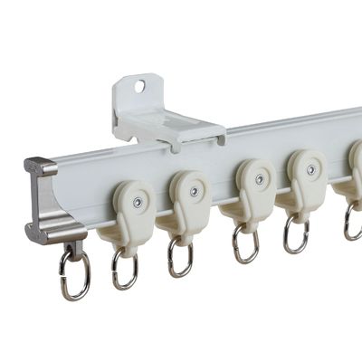 Witte Zwarte van het de Handbendable Gebogen Gordijn van het Kleurenaluminium het Spoorsporen en Staven voor Gordijn