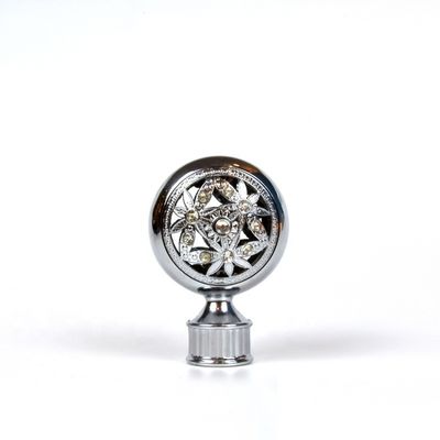het bronskleur 28mm van de fabrieks direct in het groot strook finials van het het kristalgordijn van de metaaldiamant in de toebehoren van de gordijnstaaf