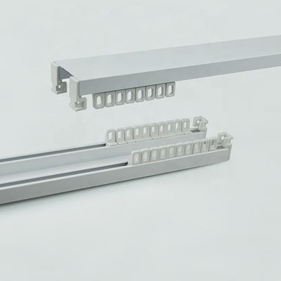 Het dubbele van het het Spooraluminium van het Steun Vrije Gordijn Spoor van het het Plafondgordijn voor Huisdecoratie