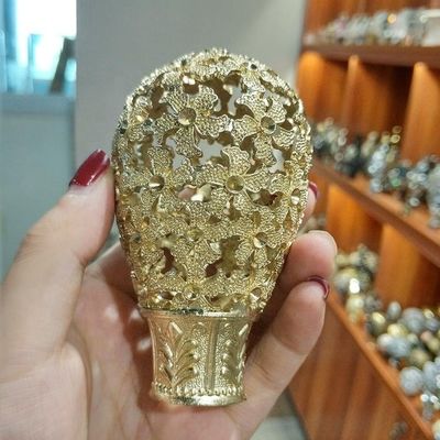 in het groot van de de prijs gouden kleur van de gordijnstaaf van het het metaaleind van het de kappen finial gordijn de staaftoebehoren
