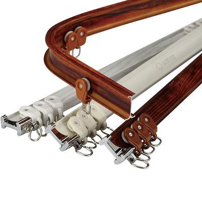 Wit van het het Spoormuur Opgezet Metaal van het Plafond Stil Gordijn het Aluminiummateriaal voor Erker