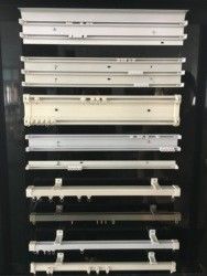 Dubbele Drievoudige Stille Aluminium Materiële 6m Lengte van het Gordijnspoor
