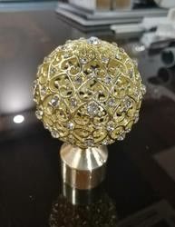 28mm de Goedkope Crystal Glass Rose Gold Curtain Kegel Gouden Nieuwe Finials van Stavenfinials Pool voor Gordijnstaven