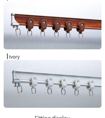 Dubbel Stil het Gordijnspoor Bendable van het Aluminiumstaal voor Erker