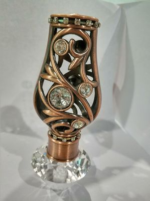 25mm Ronde Materiële ODM van Rod Ends Copper Rose Gold van het Metaal Decoratieve Gordijn