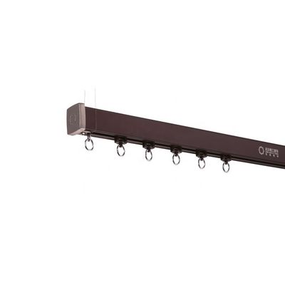 Het plafond zette het Op zwaar werk berekende Spoor van het Aluminiumgordijn voor Huisdecoratie op