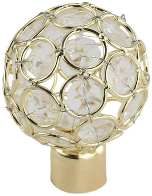 Van het Gordijnrod accessories curtain finials for van het luxe Decoratieve Glas Hoofd het Gordijnstaven