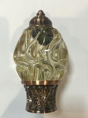 Van het Gordijnrod accessories curtain finials for van het luxe Decoratieve Glas Hoofd het Gordijnstaven