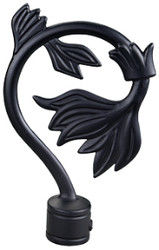 Van het Gordijnrod accessories curtain finials for van het luxe Decoratieve Glas Hoofd het Gordijnstaven