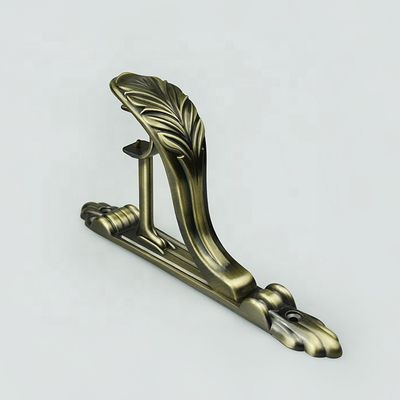 De in het groot van de staaftoebehoren van het luxegordijn van het het metaalaluminium 28/19mm steun van de het gordijnstaaf regelbare dubbele