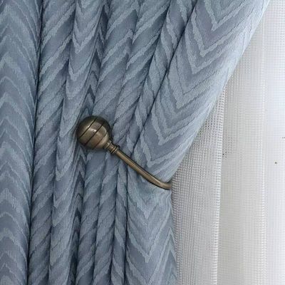 De gouden Stijl van de de Haken Eenvoudige Luxe van de Kleuren Decoratieve Gordijngevel met Kabel