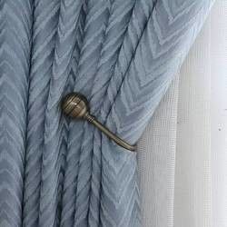 De gouden Stijl van de de Haken Eenvoudige Luxe van de Kleuren Decoratieve Gordijngevel met Kabel