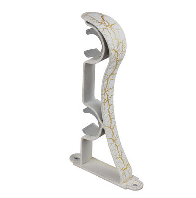 25mm het 28mm Gouden Dubbele Materiaal van Gordijnrod brackets aluminum alloy iron