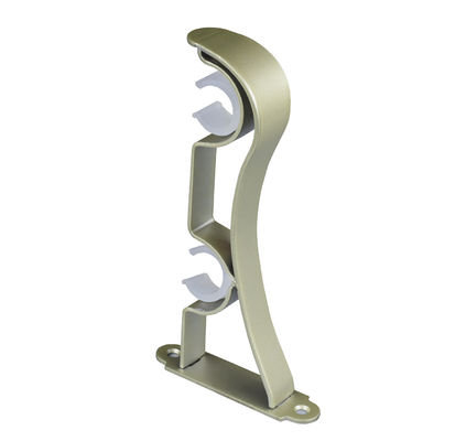 25mm het 28mm Gouden Dubbele Materiaal van Gordijnrod brackets aluminum alloy iron