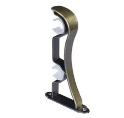 25mm het 28mm Gouden Dubbele Materiaal van Gordijnrod brackets aluminum alloy iron
