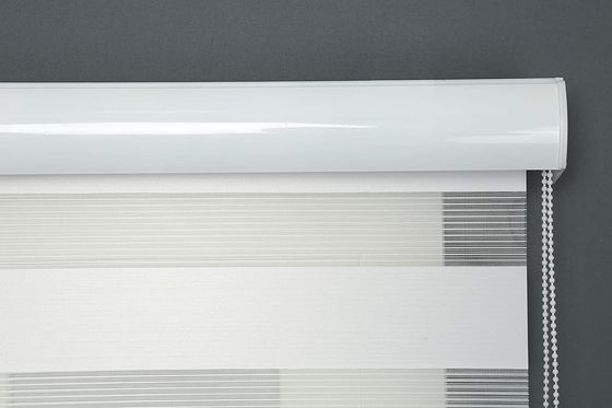 Het decoratieve Venster van het Rolbureau drapeert Gestreepte de Stijlodm van de Gordijnen Dubbele Laag