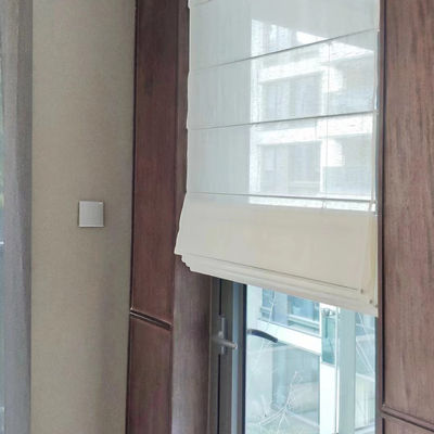 Het witte Zachte Roman Shade Style Curtains For-Hotel van het het Ziekenhuisbureau
