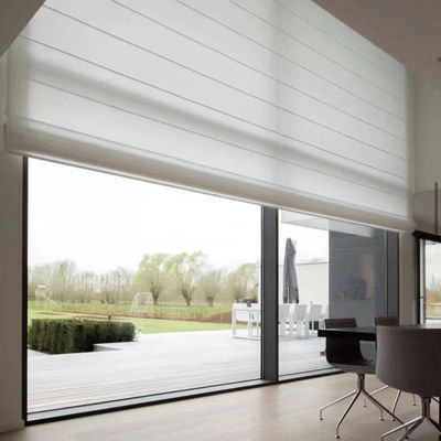 Het witte Zachte Roman Shade Style Curtains For-Hotel van het het Ziekenhuisbureau